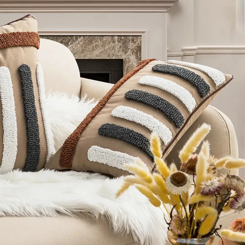 Embroidered Boho Cushion Cover
