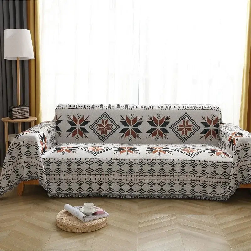 Multicolor Boho Throw Blanket