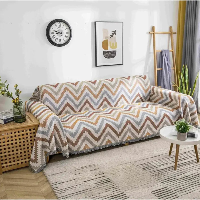 Multicolor Boho Throw Blanket