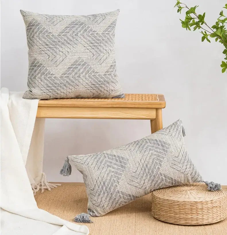 Mustard Cream Cushion Cover