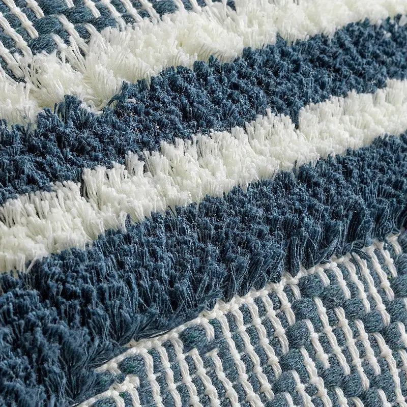 Navy Mustard Jacquard Pillow