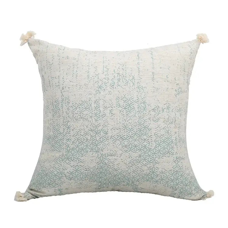 Light Blue Patterned Pillow