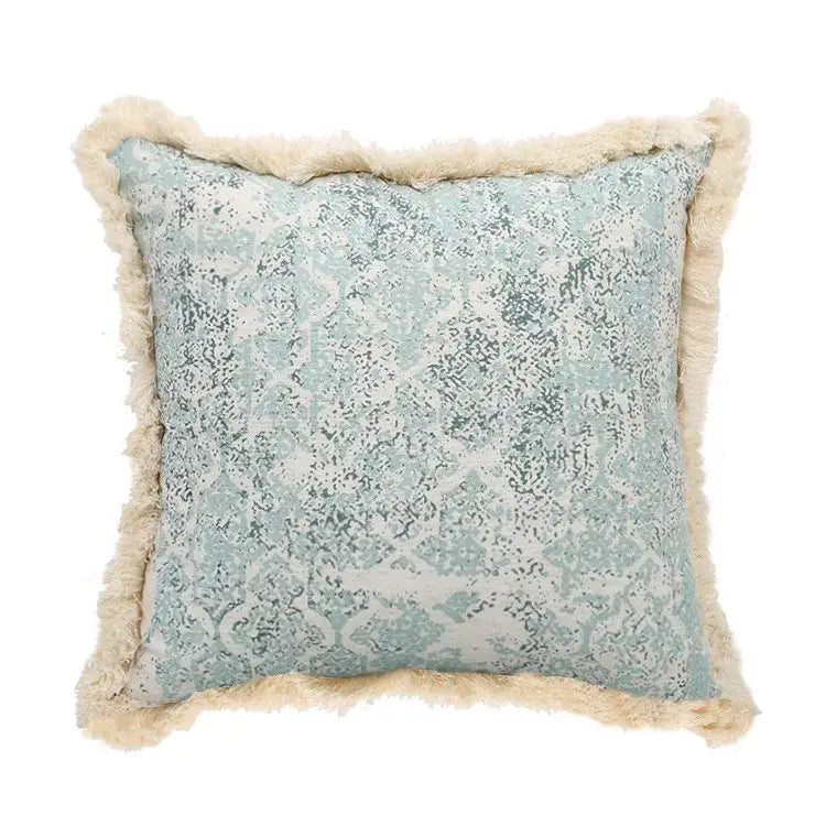 Light Blue Patterned Pillow