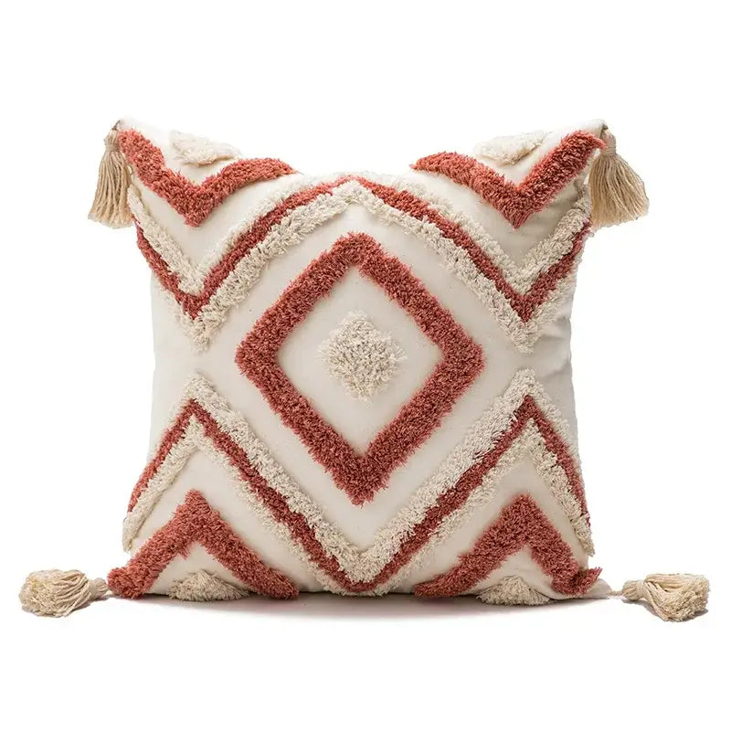 Tufted Geometric Pillow Cover