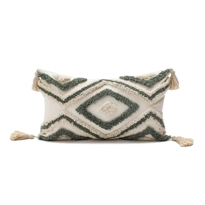 Tufted Geometric Pillow Cover