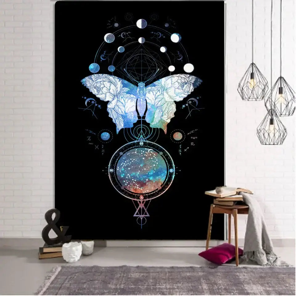 Cosmic Dreamcatcher Wall Tapestry