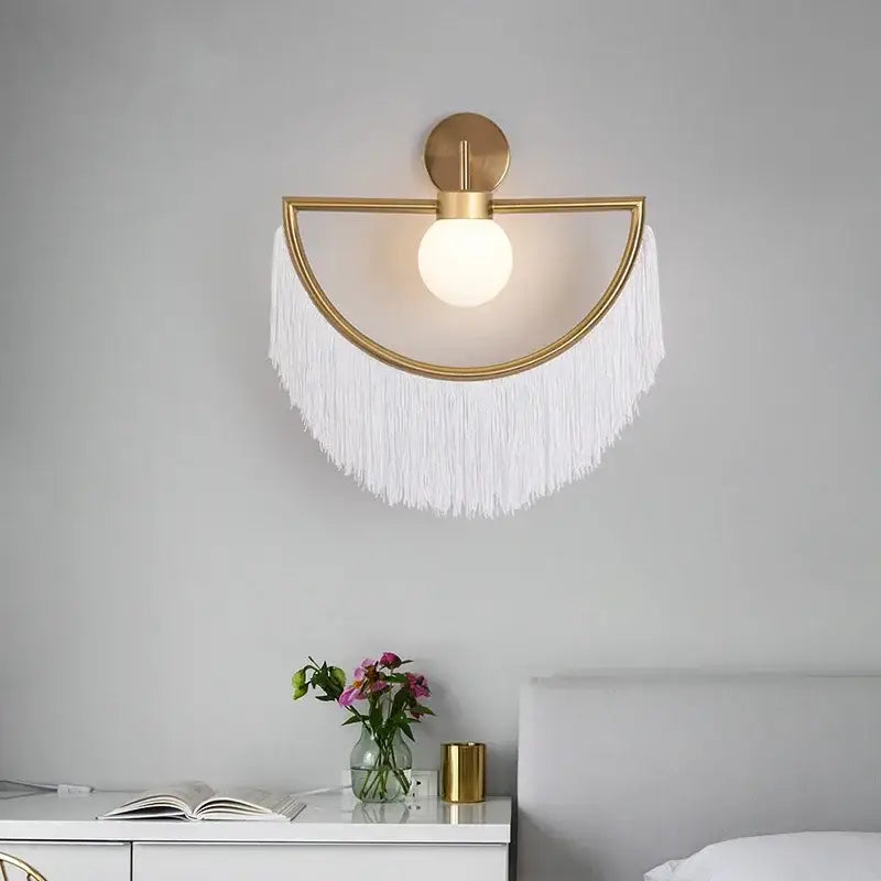 Glass Ball Boho Pendant Light