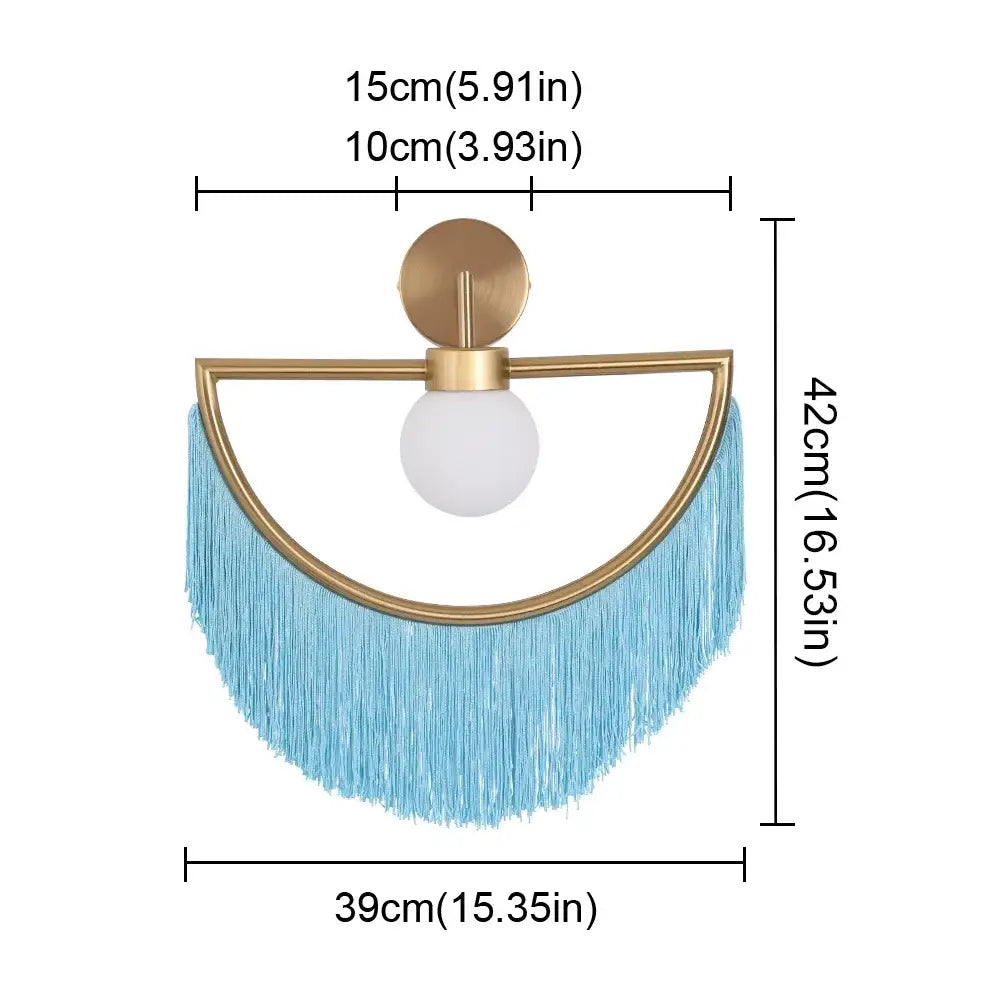 Glass Ball Boho Pendant Light