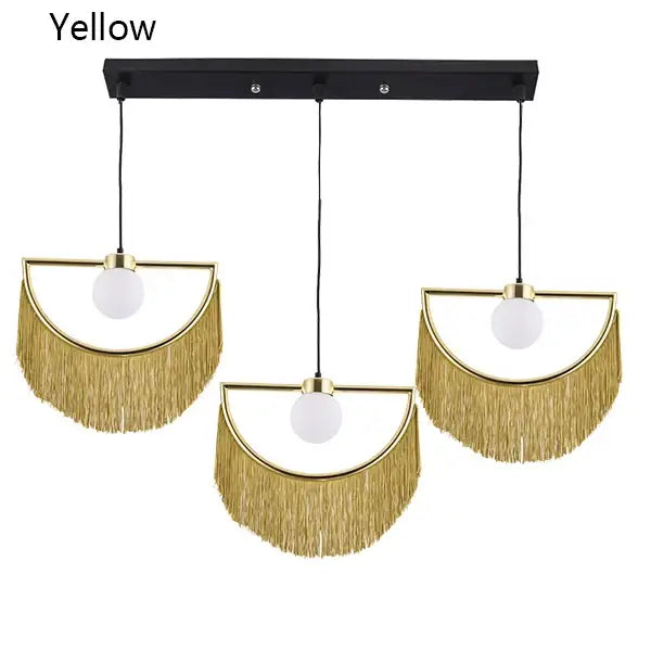 Glass Ball Boho Pendant Light