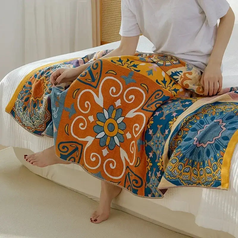 Patchwork Cotton Bath Towel
