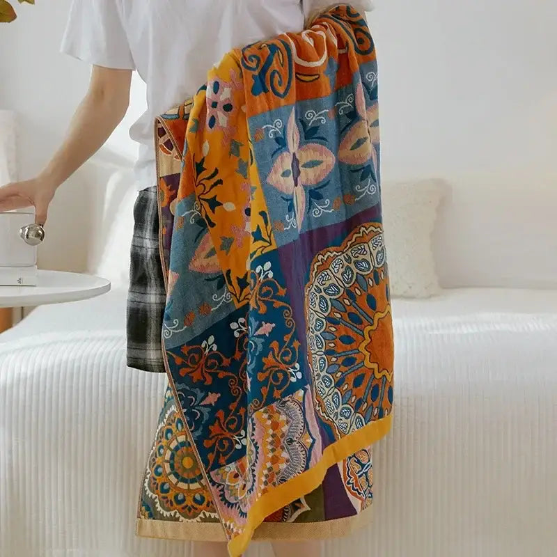 Patchwork Cotton Bath Towel
