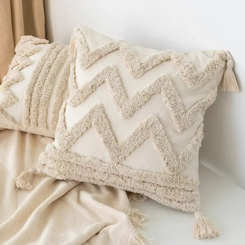 Teal Zigzag Pillowcase