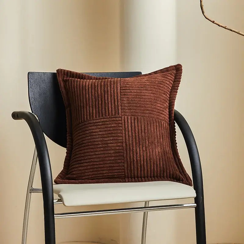 Cream Striped Pillow Covers