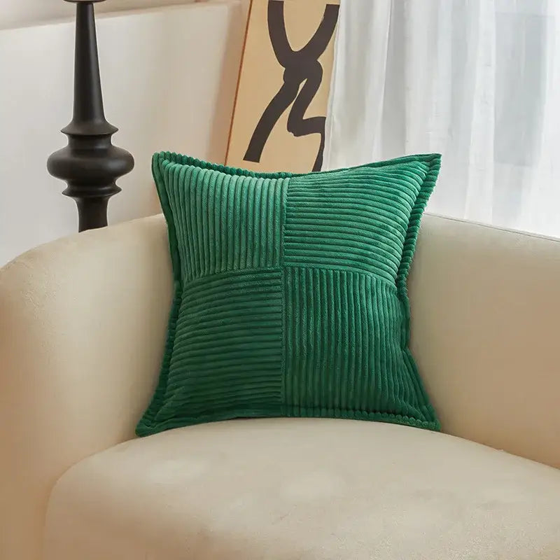 Cream Striped Pillow Covers