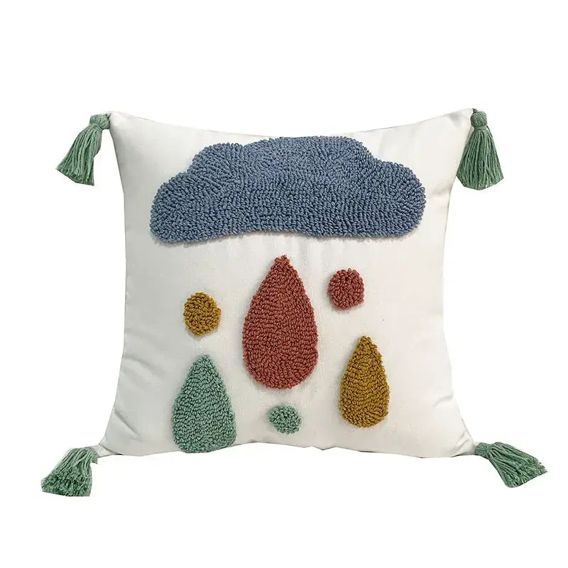 Sun Moon Embroidered Pillowcase