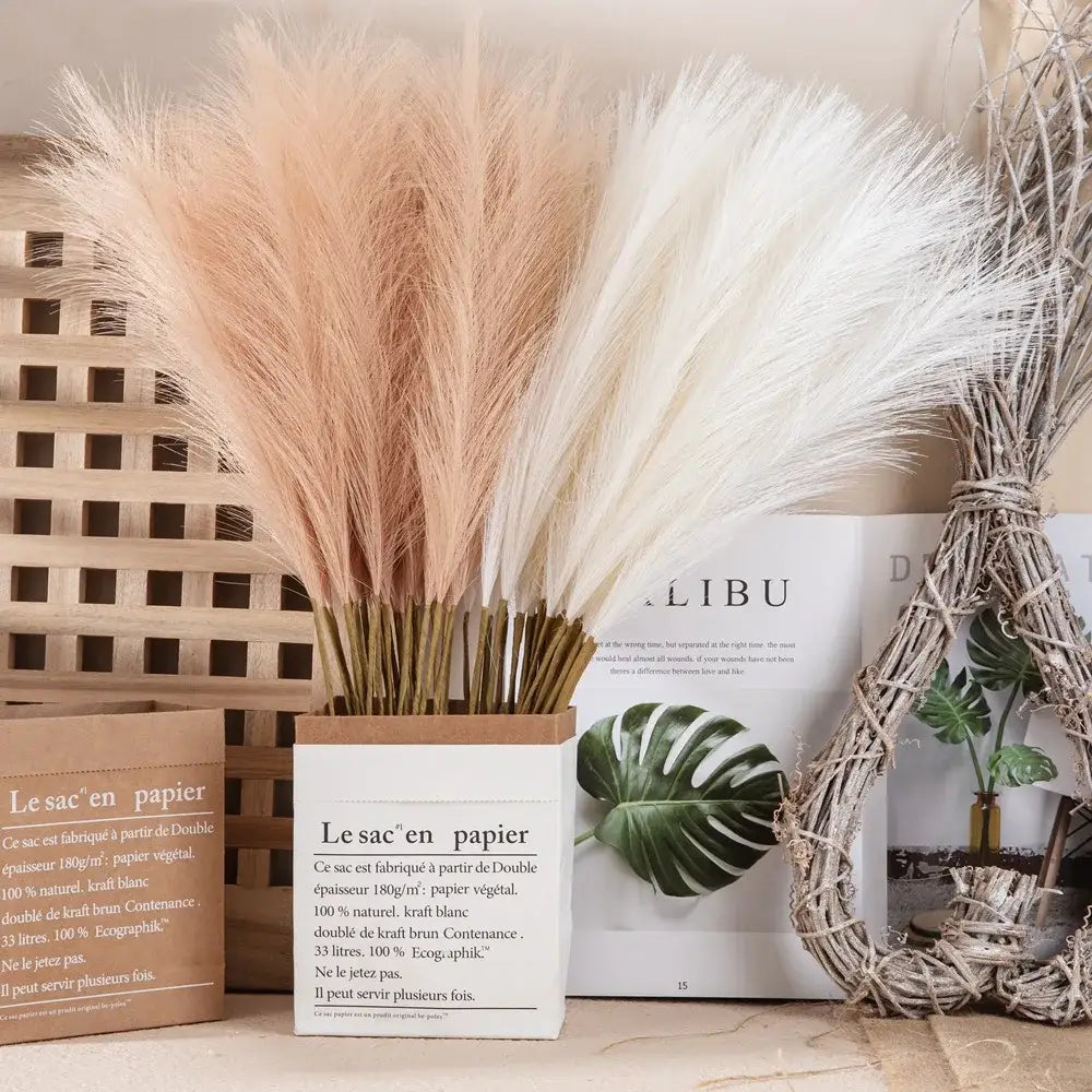 White Beige Pampas Grass