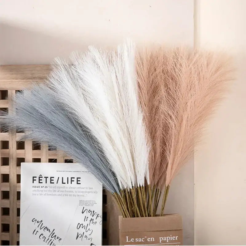 White Beige Pampas Grass