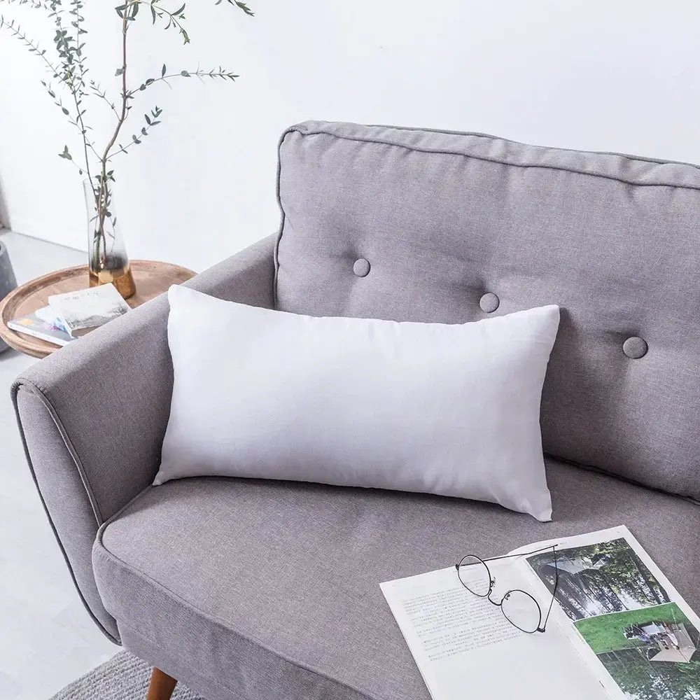 White Gray Boho Cushion