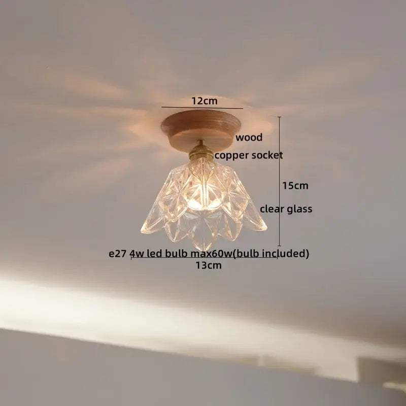 Boho Rattan Ceiling Light