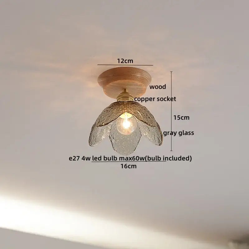 Boho Rattan Ceiling Light