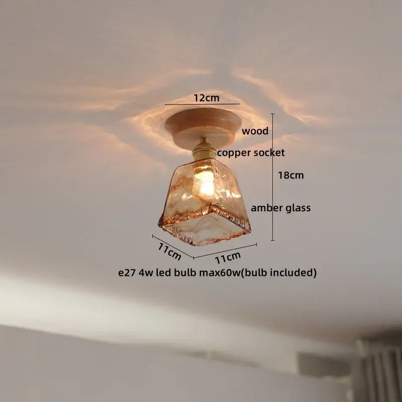 Boho Rattan Ceiling Light