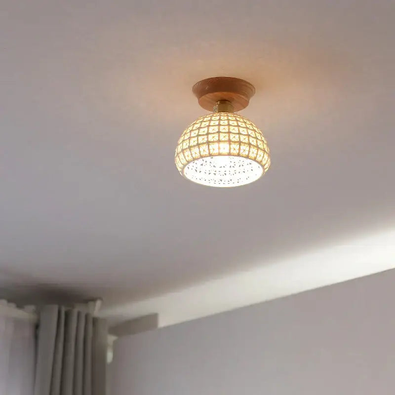 Boho Rattan Ceiling Light