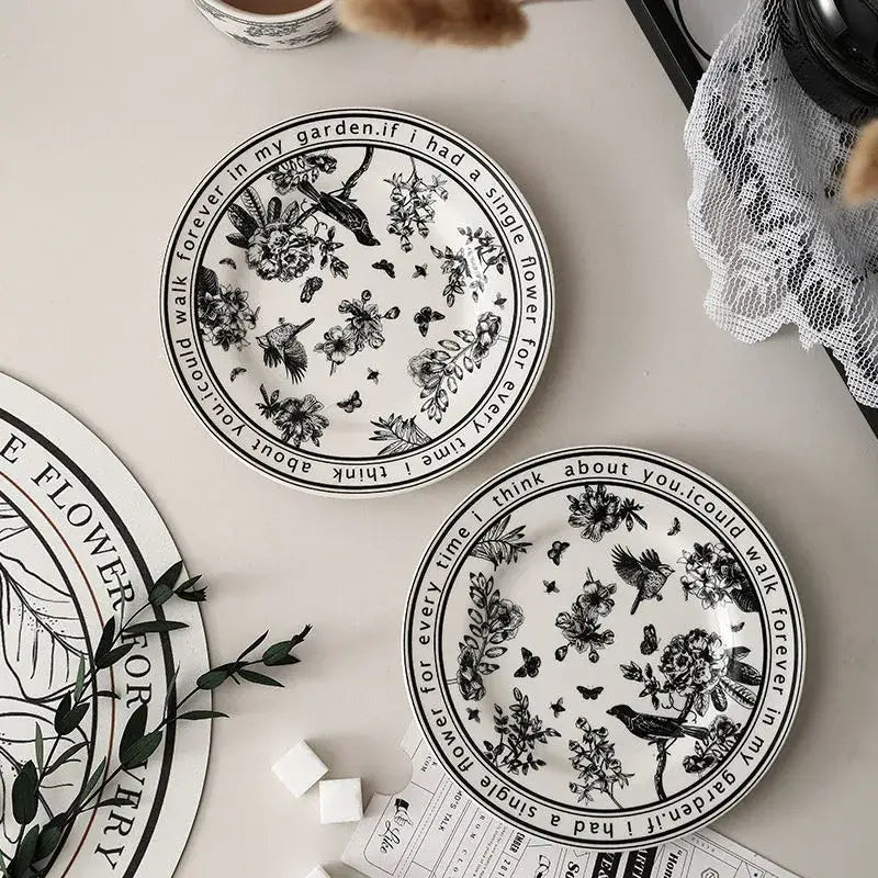 Botanical Ceramic Cup Set