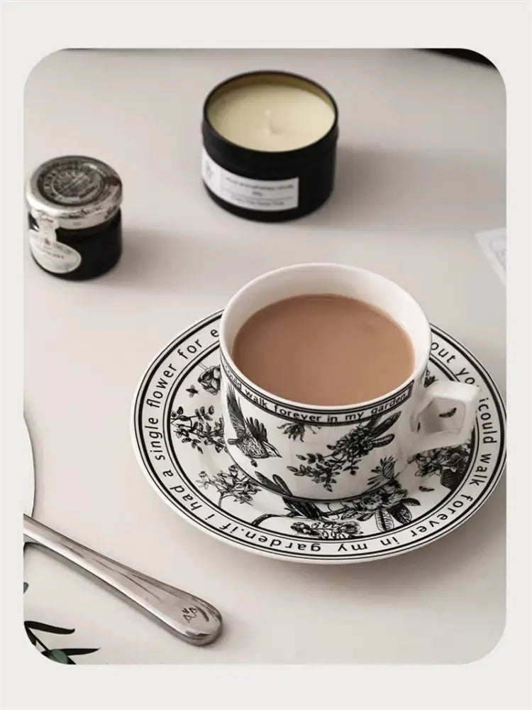 Botanical Ceramic Cup Set