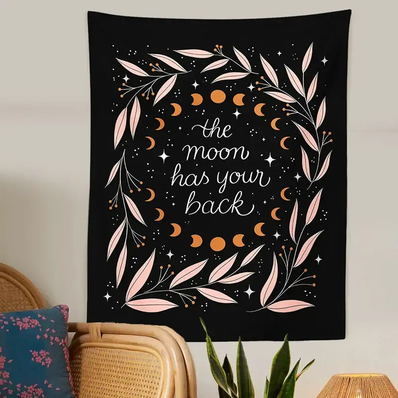 Black Olive Leaf Tapestry