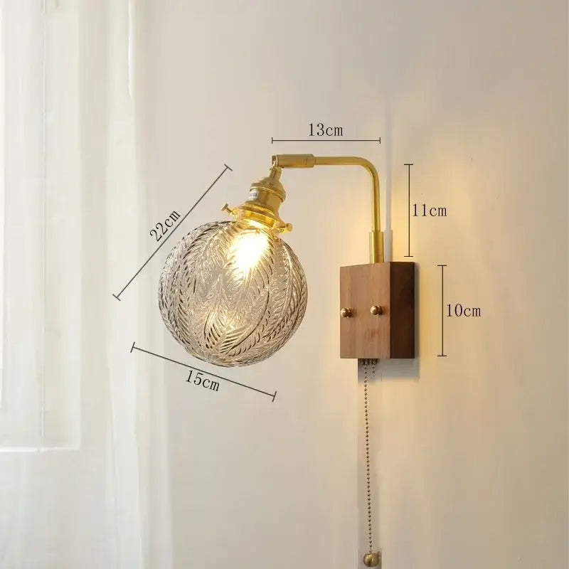 Brass Ceramic Wall Light