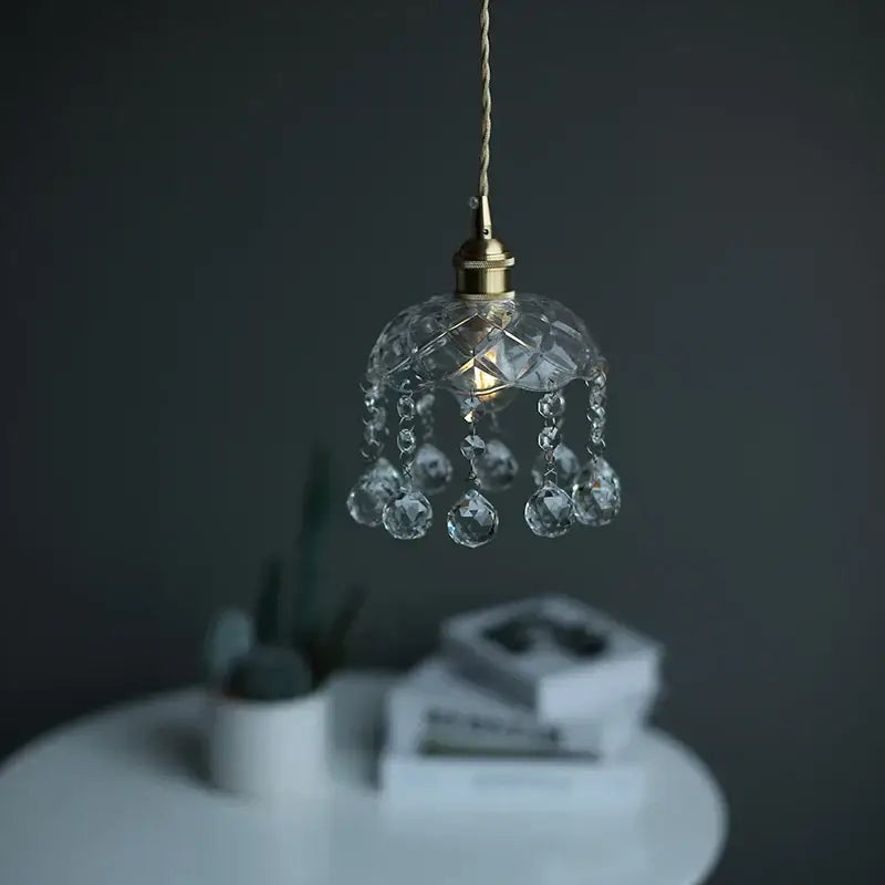 Brass Clear Pendant Light