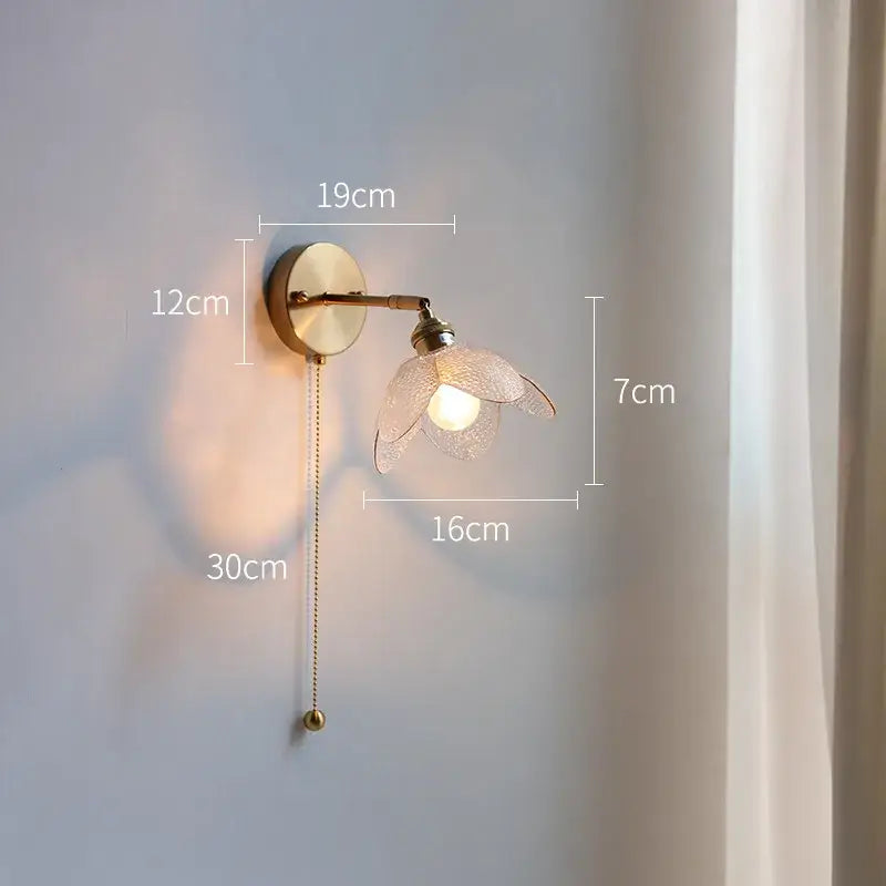 Gray Glass Bathroom Lamp