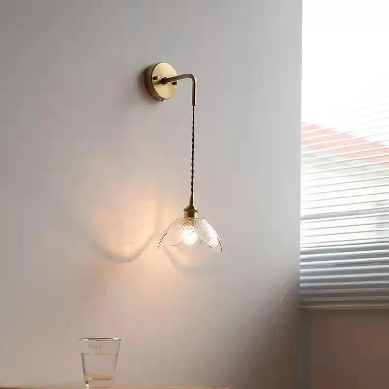 Gray Glass Bathroom Lamp