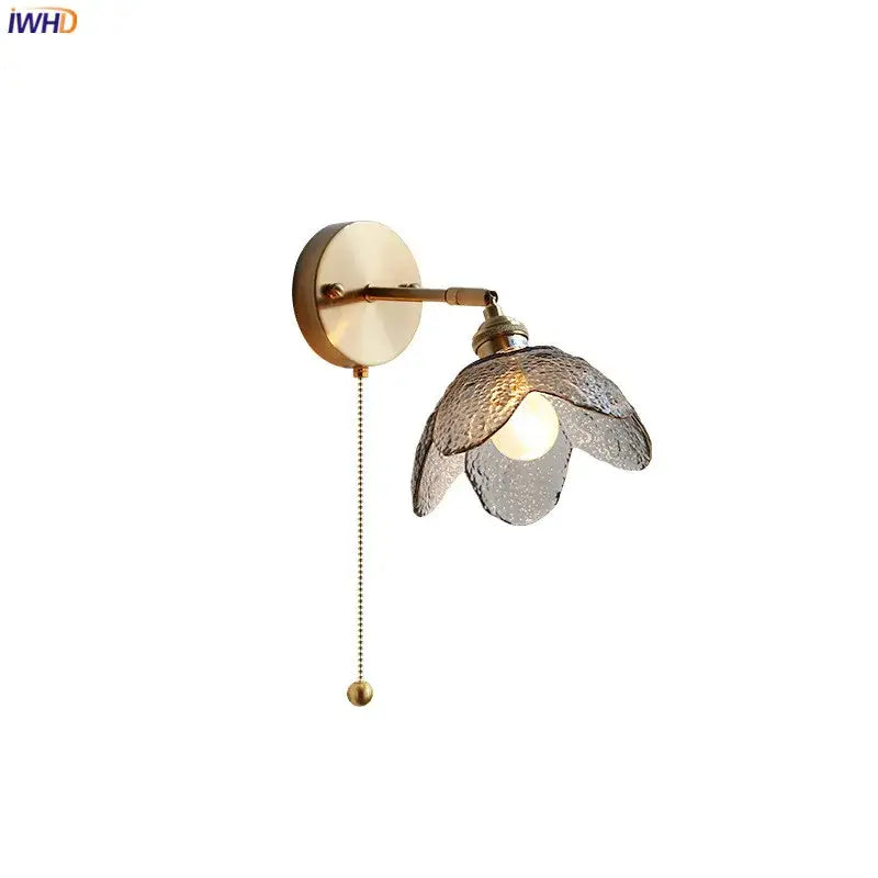 Gray Glass Bathroom Lamp
