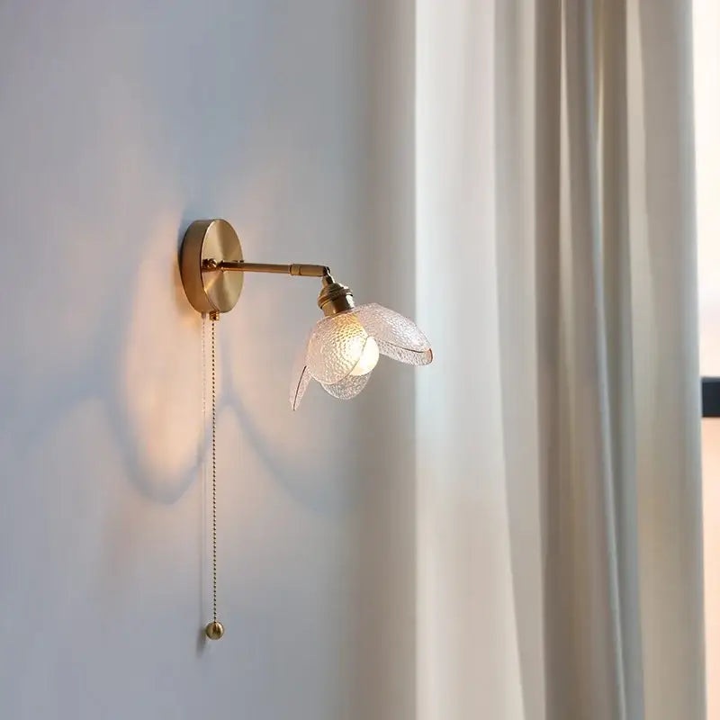 Gray Glass Bathroom Lamp