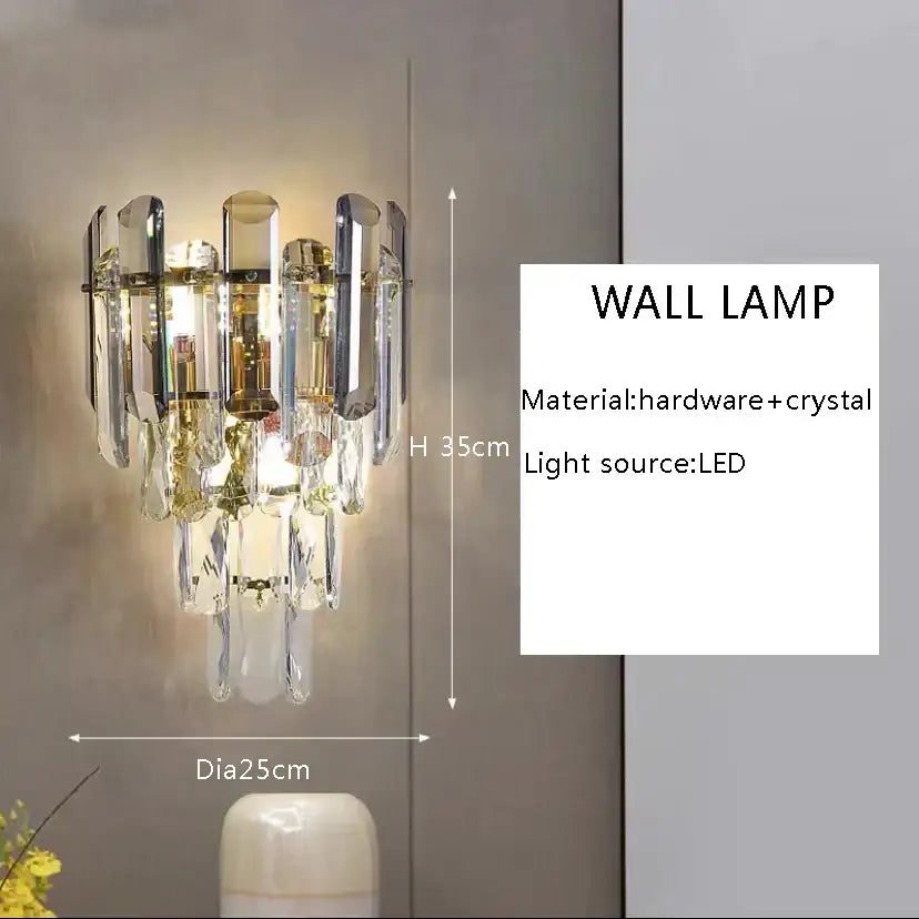 Brass Crystal Ceiling Chandelier