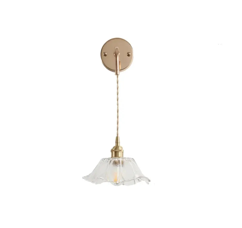 Brass Petal LED Wall Light