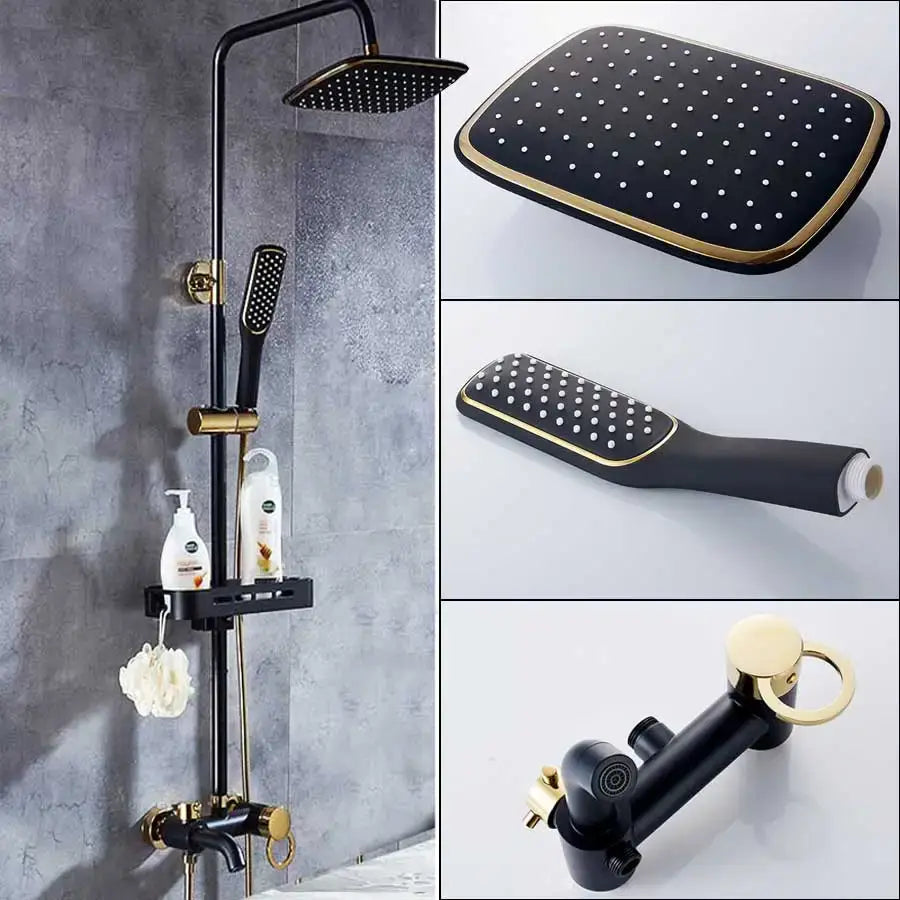 Brass Handheld Shower Faucet Set with Spray