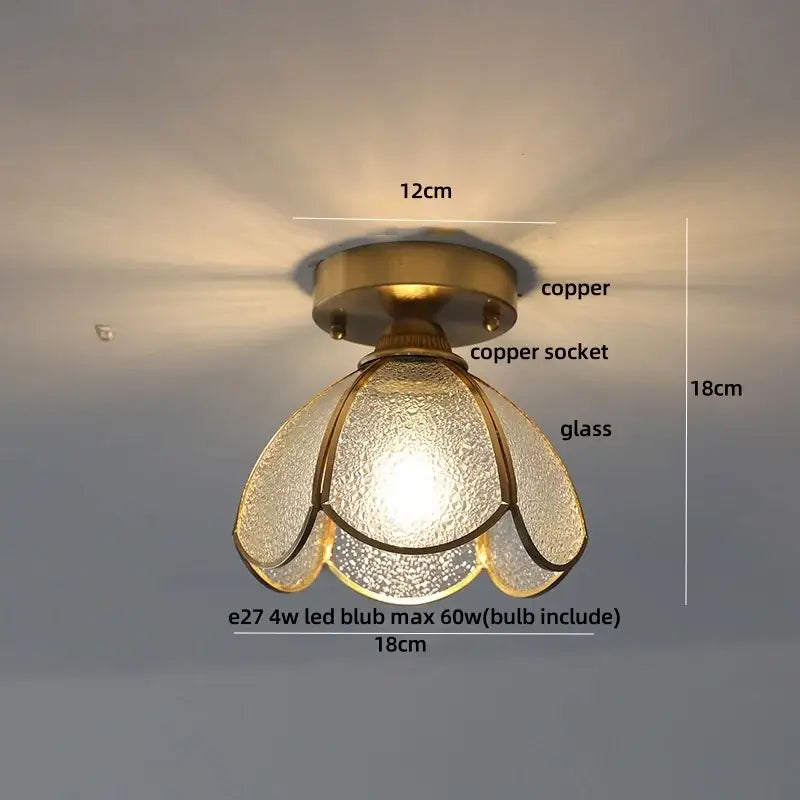 Brass Tiffany Ceiling Light