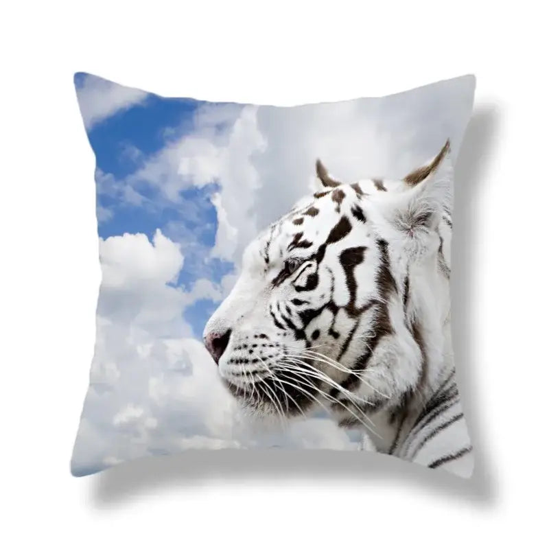 Polyester Tiger Cushion Covers