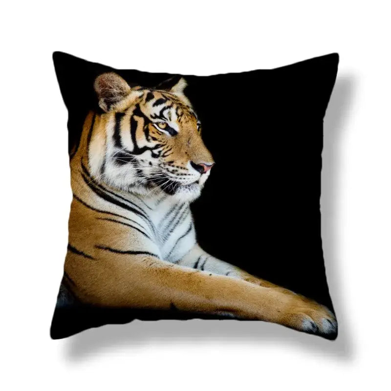 Polyester Tiger Cushion Covers