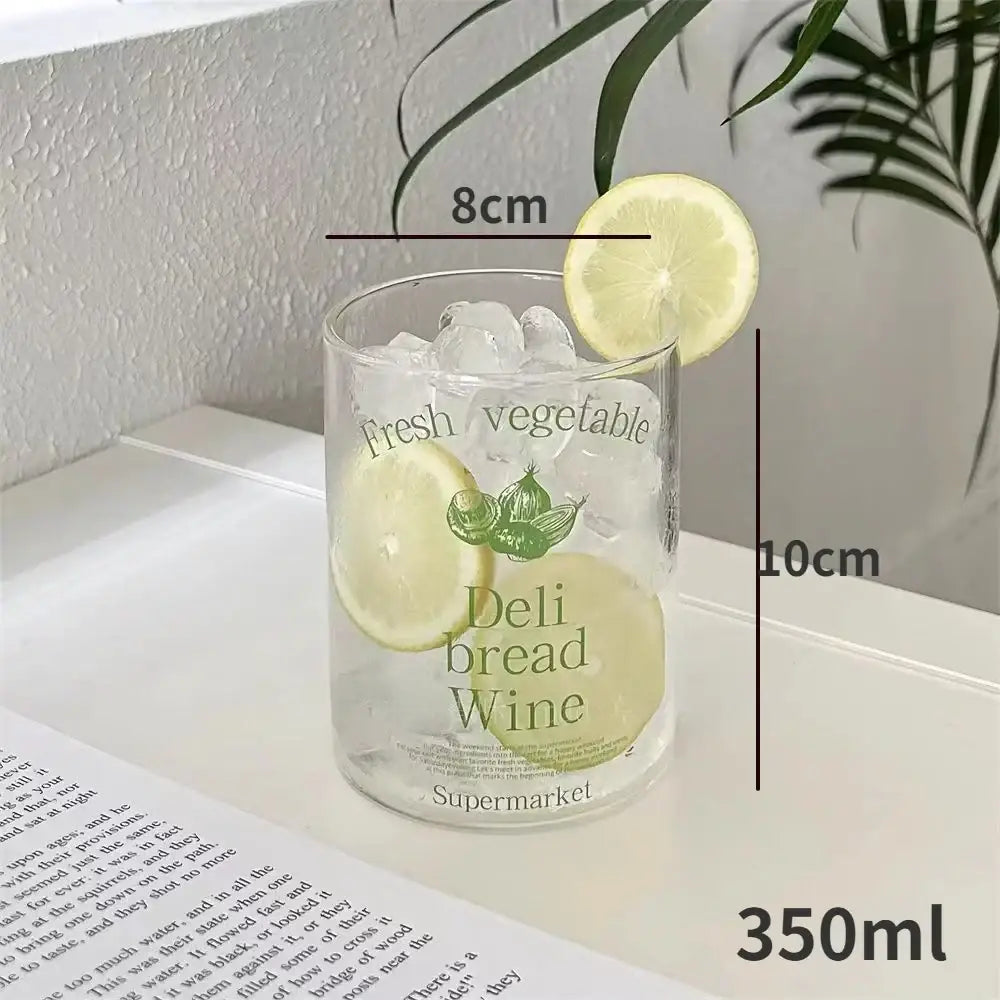 Printed Glass Cheese Mug