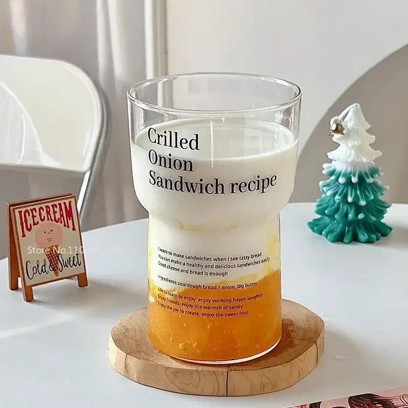 Printed Glass Cheese Mug