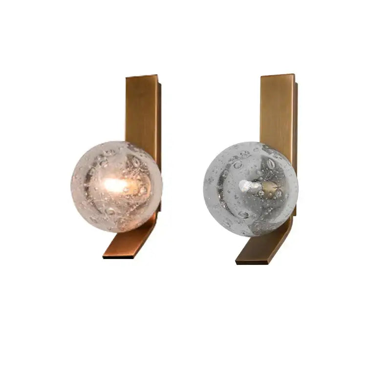 Bronze Bubble Glass Sconce