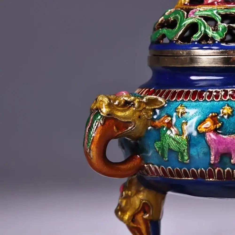 Bronze Cloisonne Incense Burner