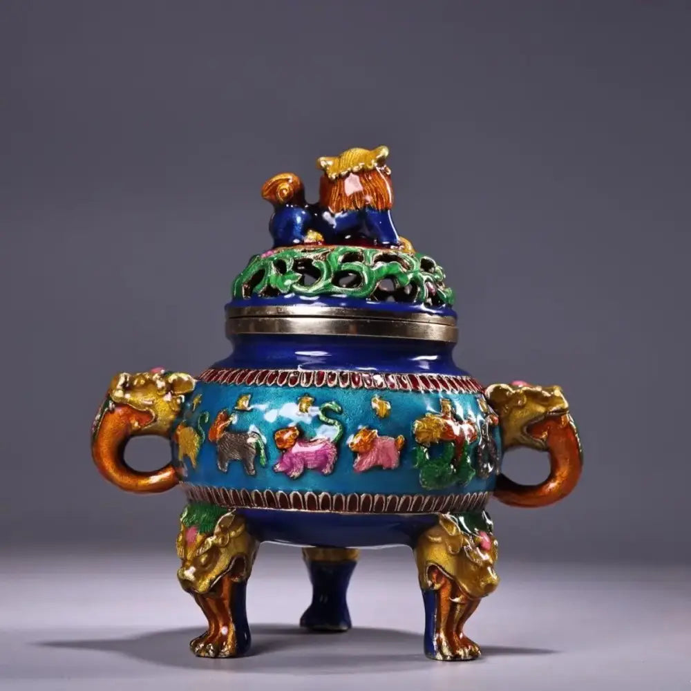Bronze Cloisonne Incense Burner