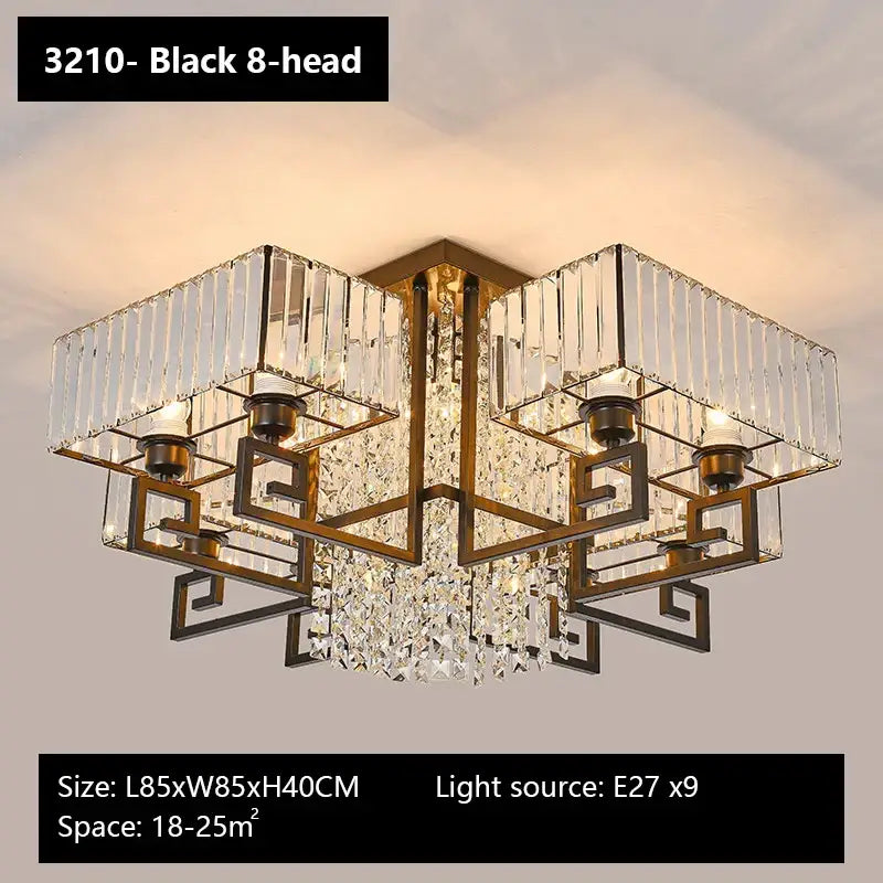 Bronze Geometric Crystal Light