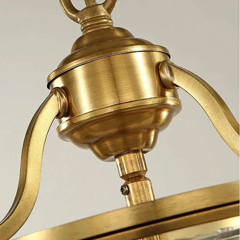 Bronze Glass Chandelier Pendant