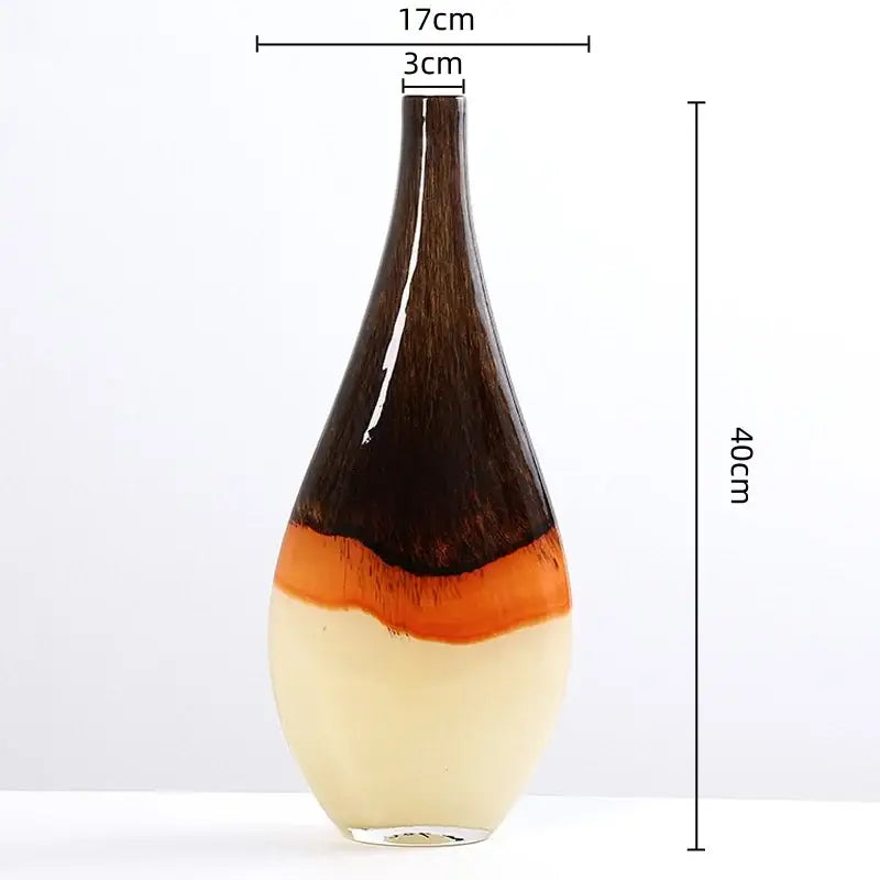 Brown Cream Gradient Vase