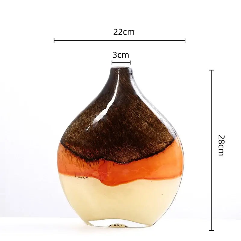 Brown Cream Gradient Vase